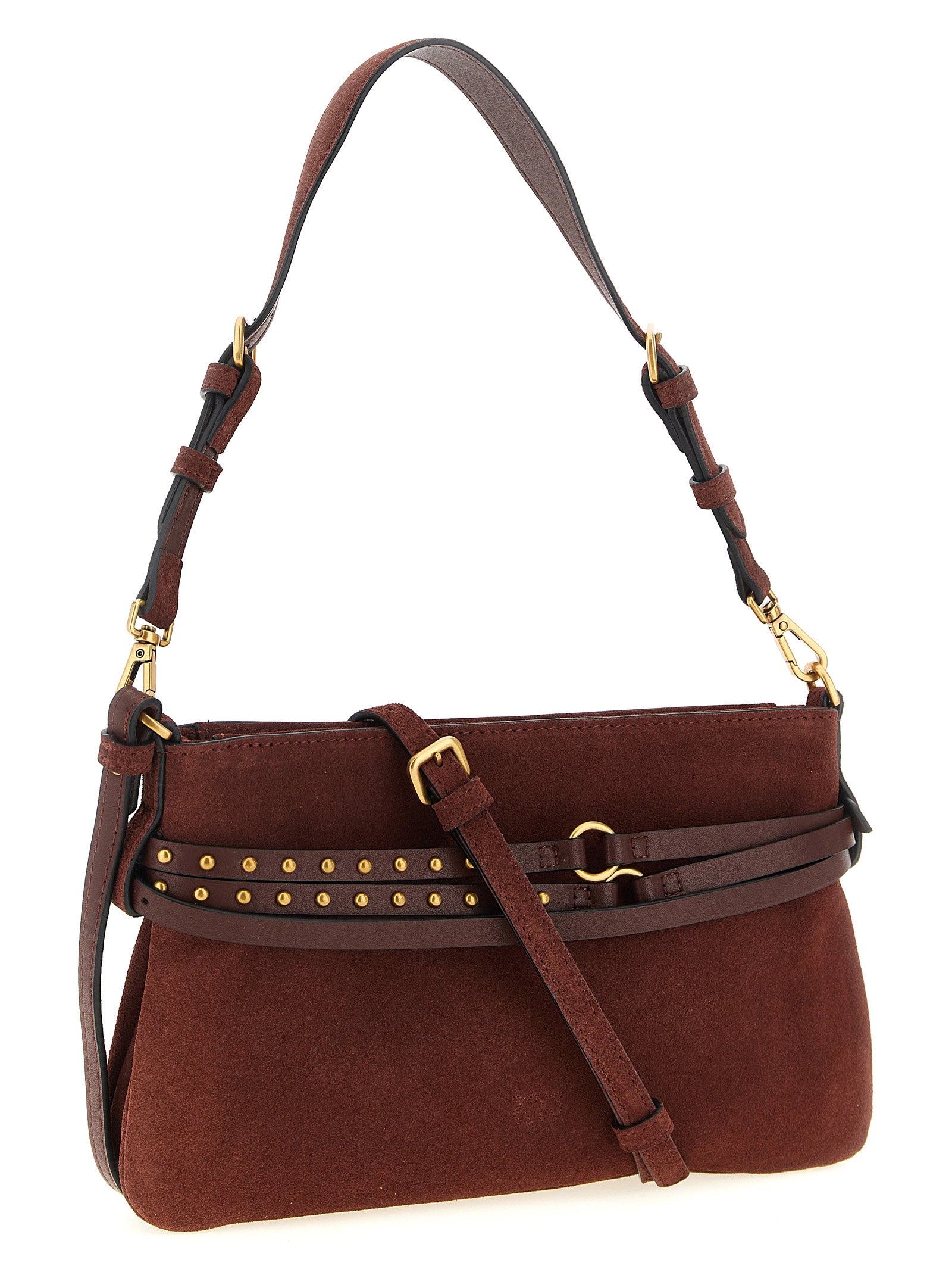Belt Mini small shoulder bag Bordeaux Lamb Leather (ovis Aries)