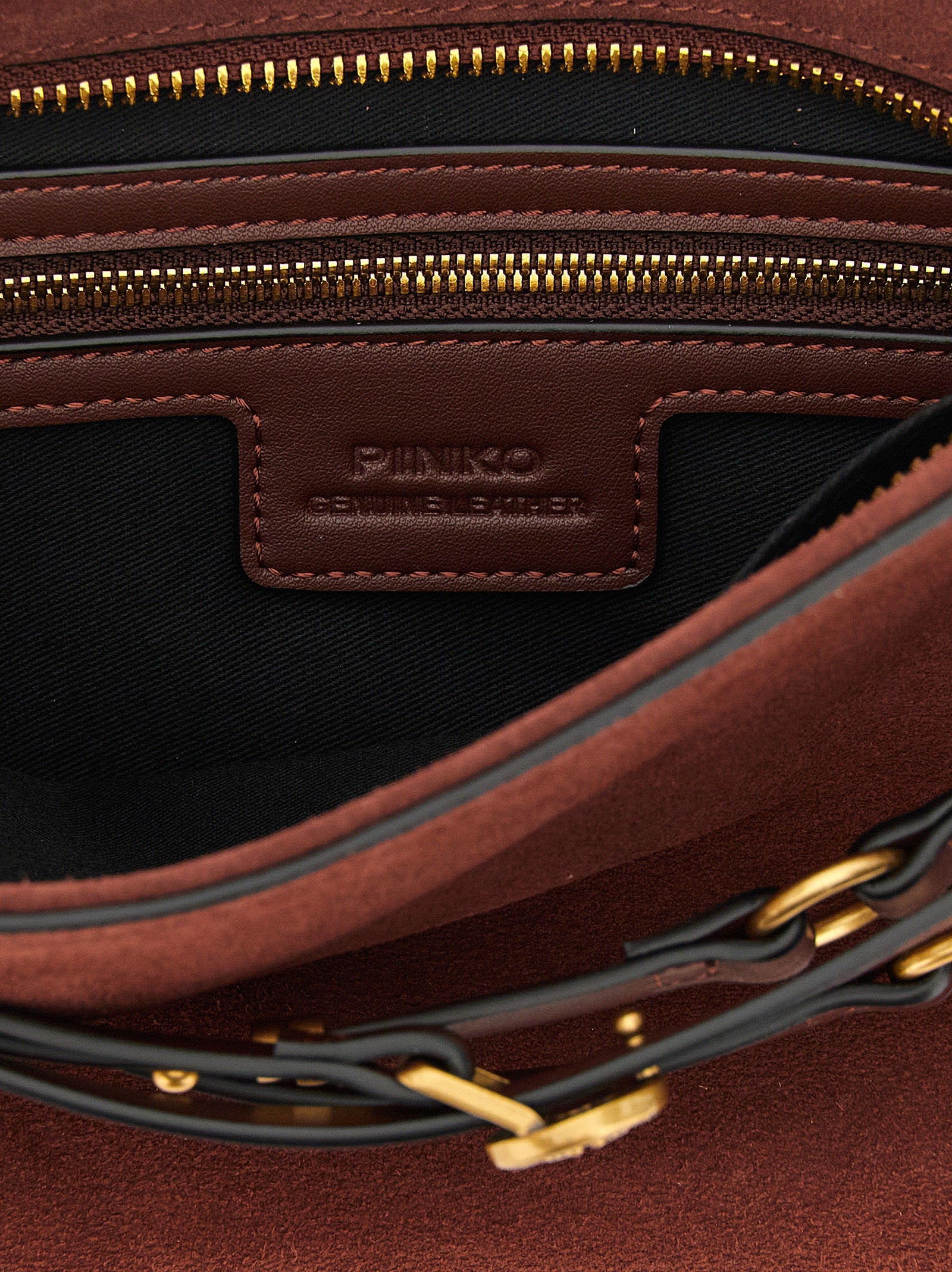 Belt Mini small shoulder bag Bordeaux Lamb Leather (ovis Aries)