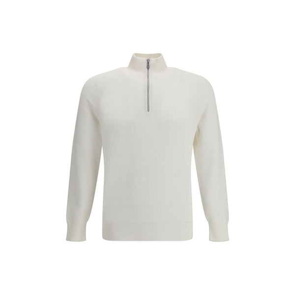 Brunello Cucinelli 100% Cotton sweater in white