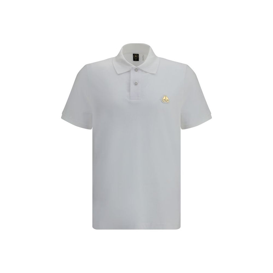 Moose Knuckles 100% Cotton polo shirt in white