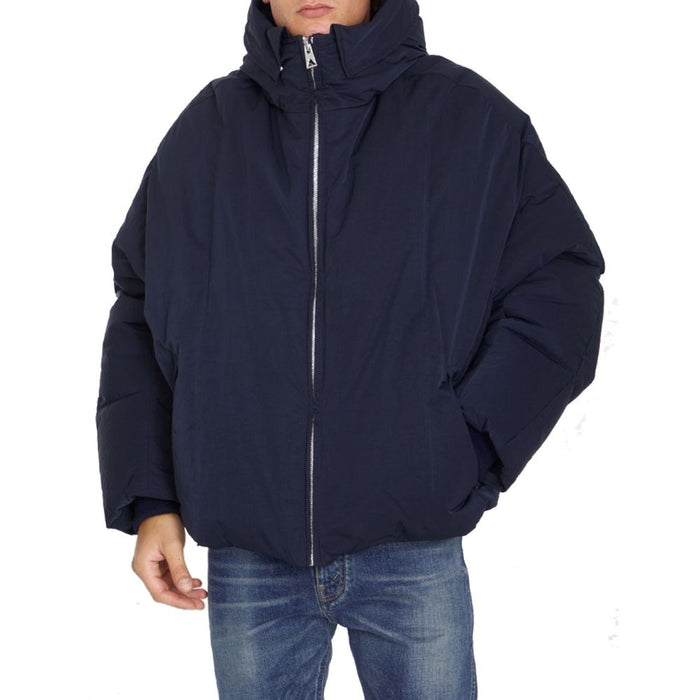 Bottega Veneta 100% Polyamide down jacket in navy — view 2