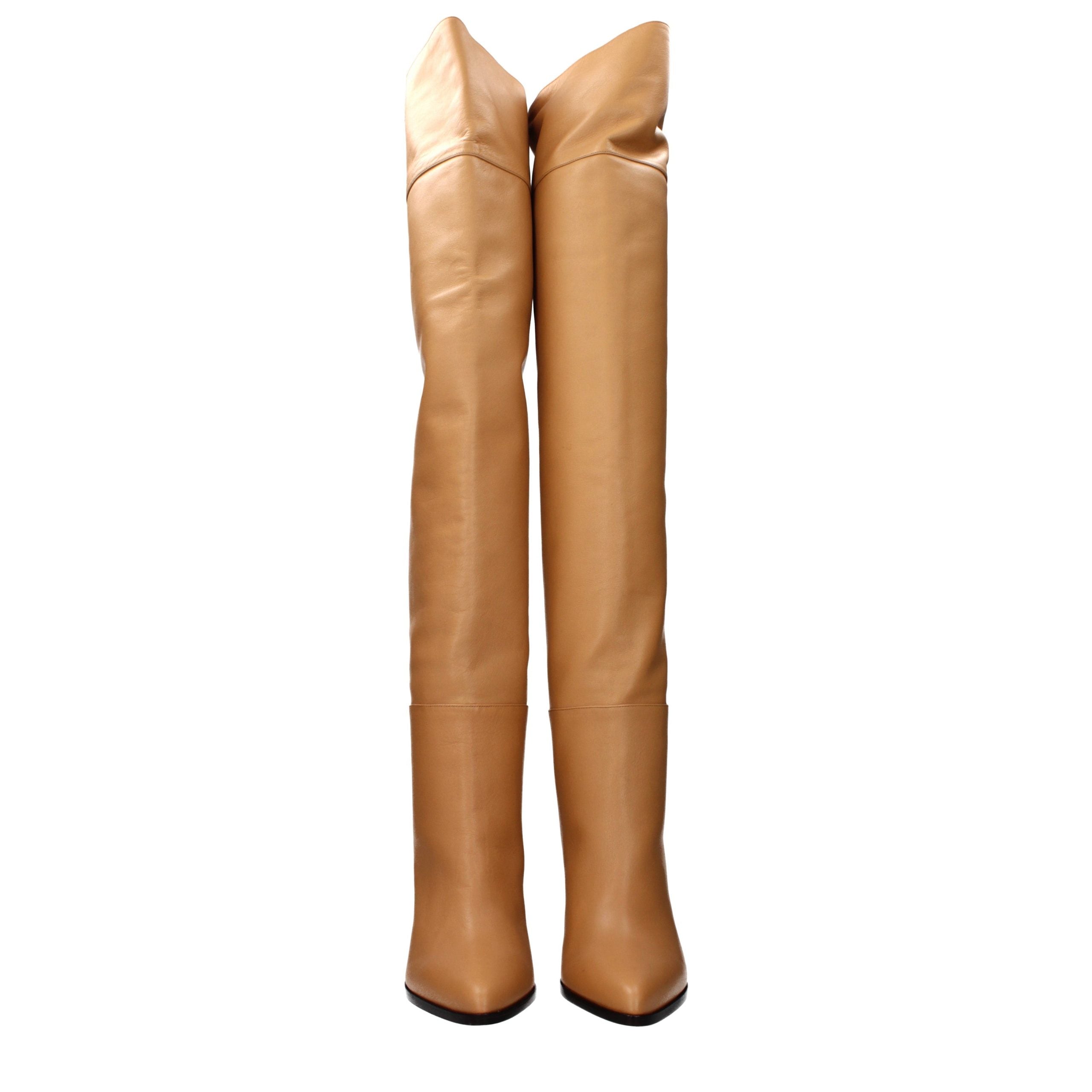 Jimmy Choo Leather boot in beige — view 3