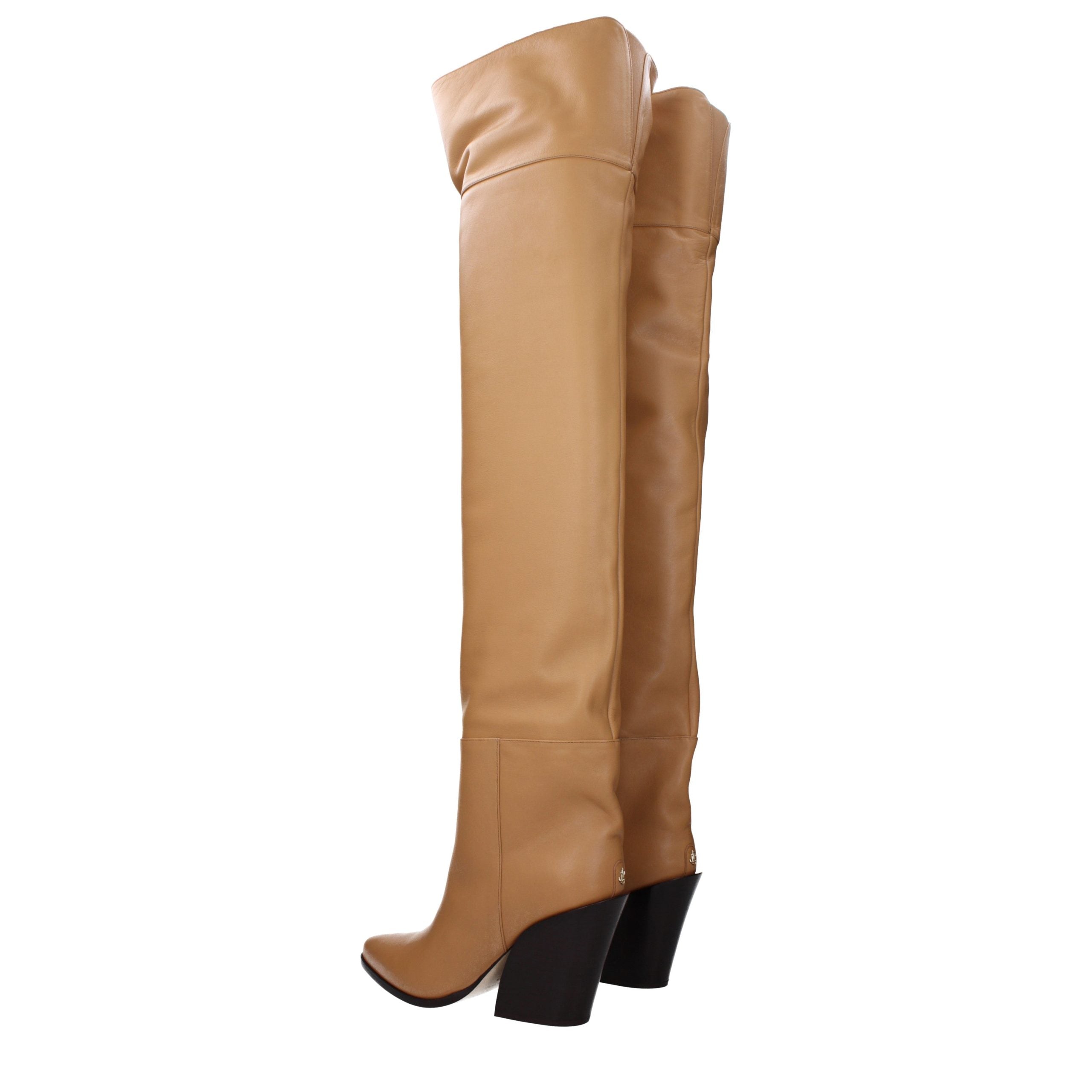 Jimmy Choo Leather boot in beige — view 4