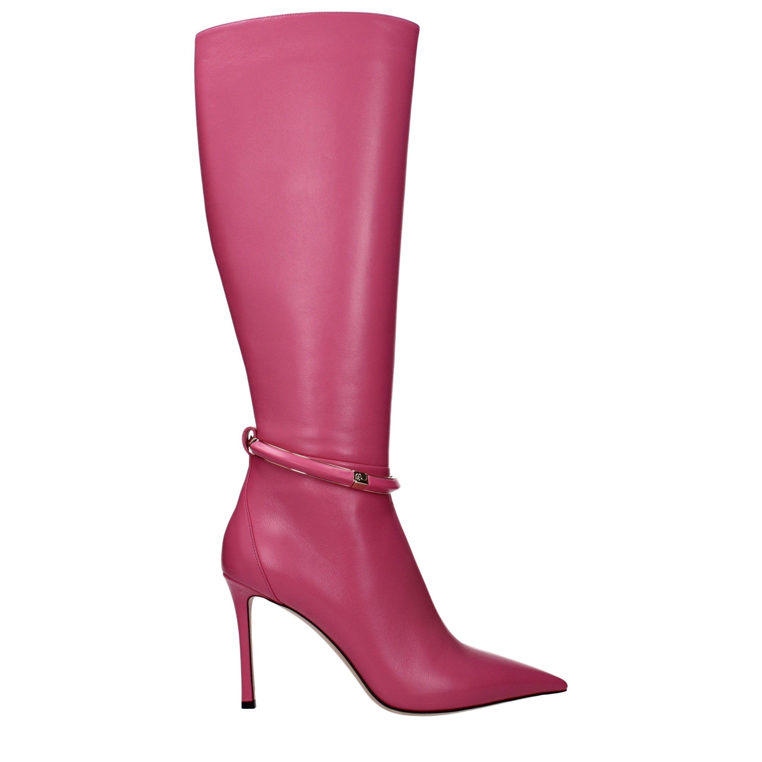 Jimmy Choo Leather boot in pink