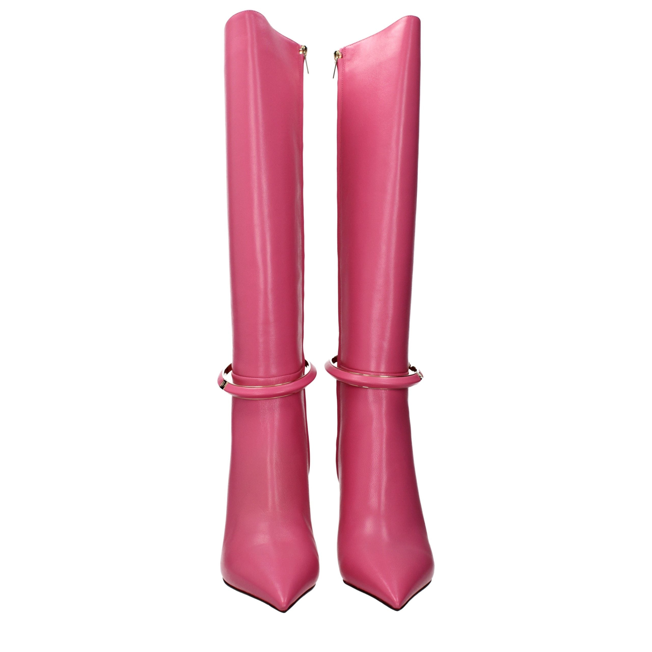 Jimmy Choo Leather boot in pink — view 3