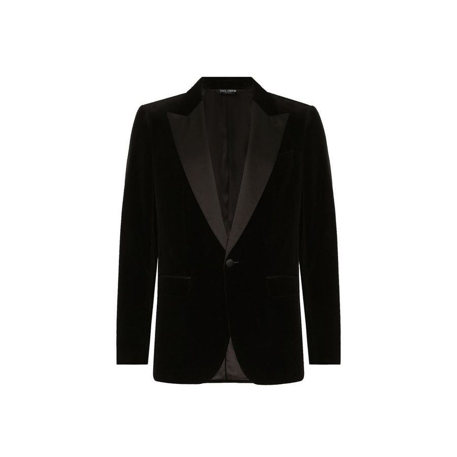Dolce & Gabbana 90% Cotton blazer in black