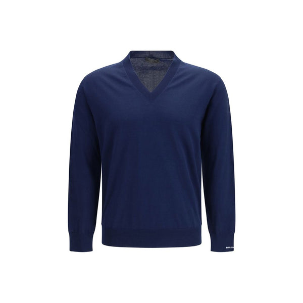 Prada 100% Cotton sweater in navy