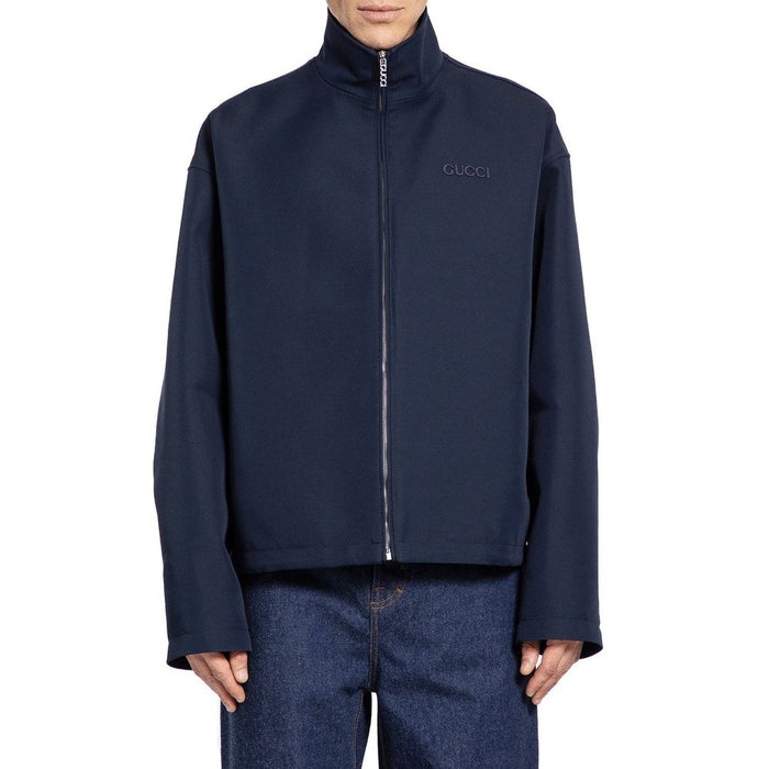 Gucci 56% Wool sweatshirt in navy — view 2