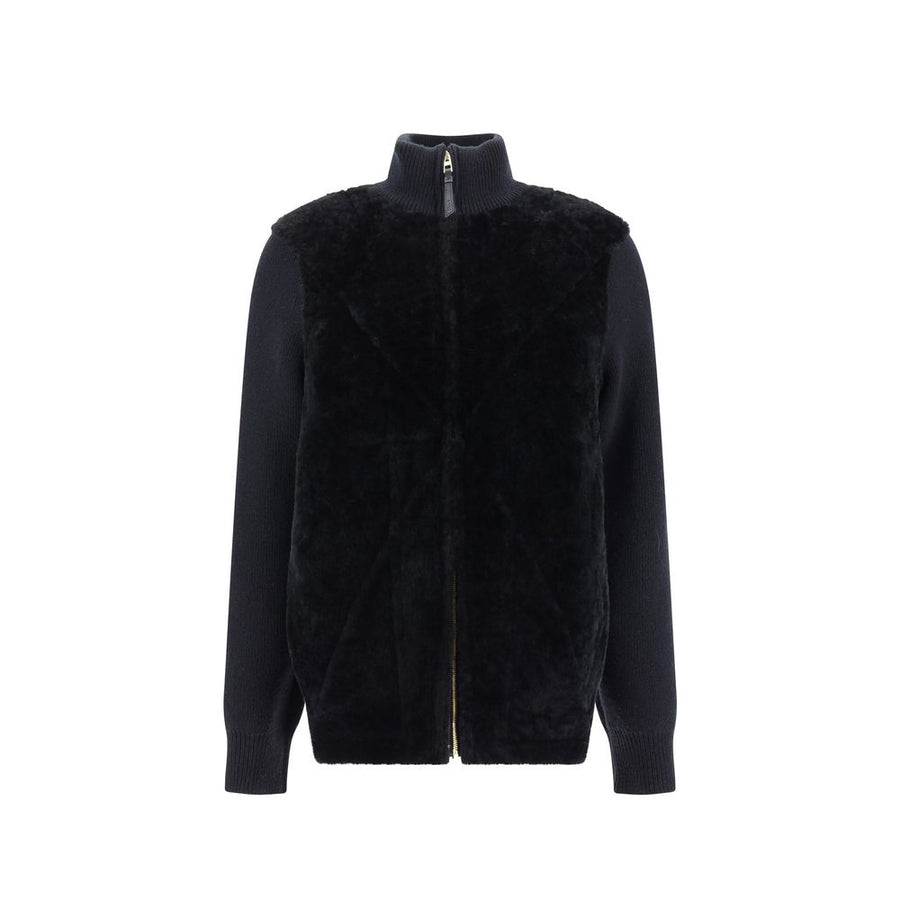 Loewe 100% Shearling coat in black
