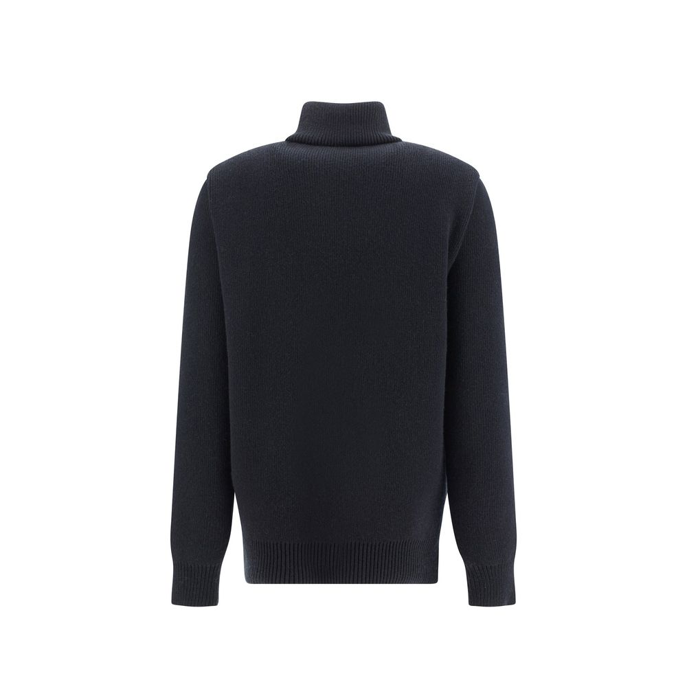 Loewe 100% Shearling coat in black — view 3