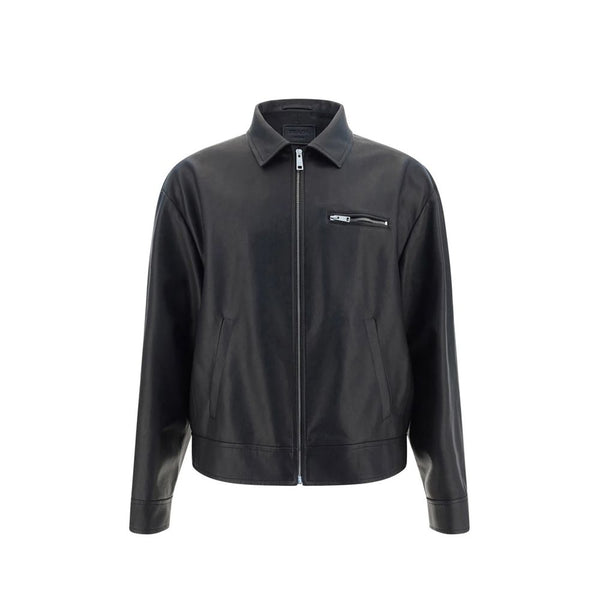 Prada 100% Lamb Leather jacket in black