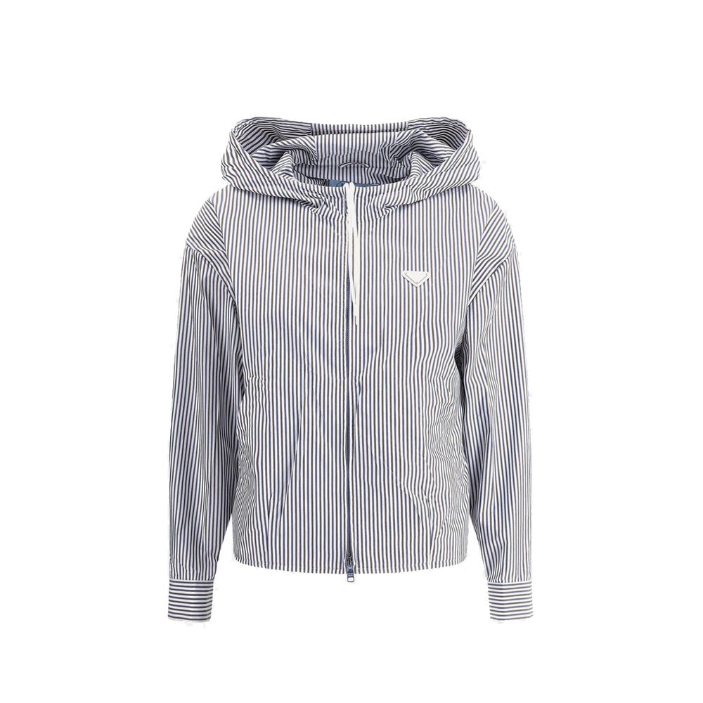 Prada 55% Polyamide jacket in blue