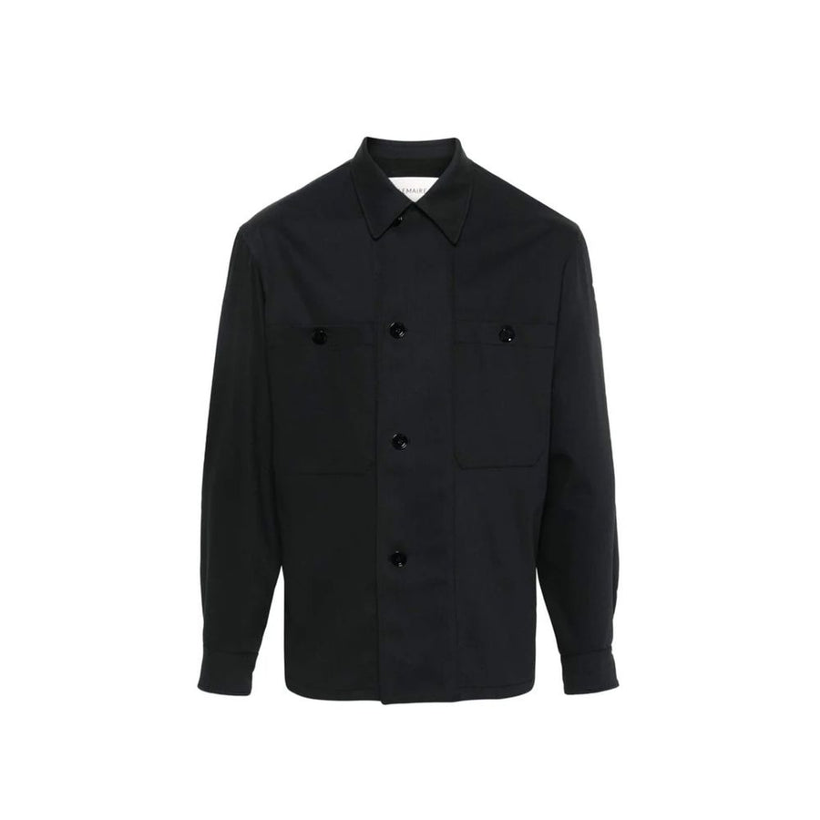 Lemaire 100% Virgin wool coat in black