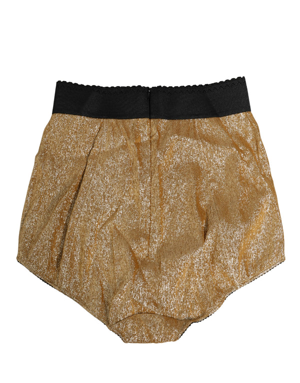 Dolce & Gabbana 65% Silk bodysuit in gold