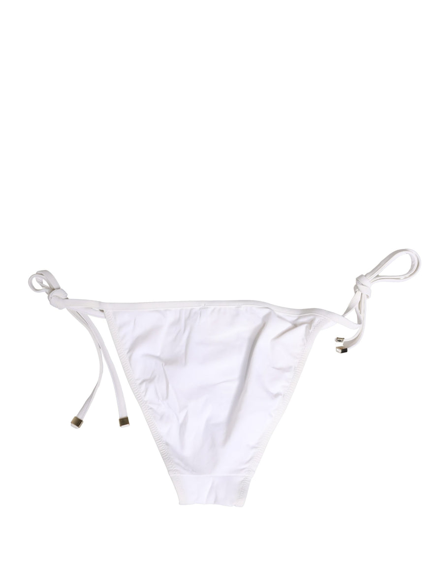Dolce & Gabbana 75% Nylon bikini bottom in white
