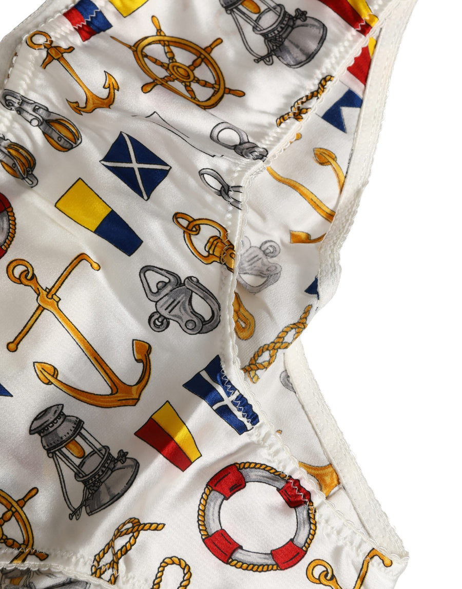 Dolce & Gabbana 92% Polyester shorts in white