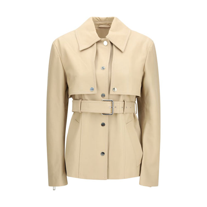 Max Mara 100% Lamb Ovis Aries jacket in beige