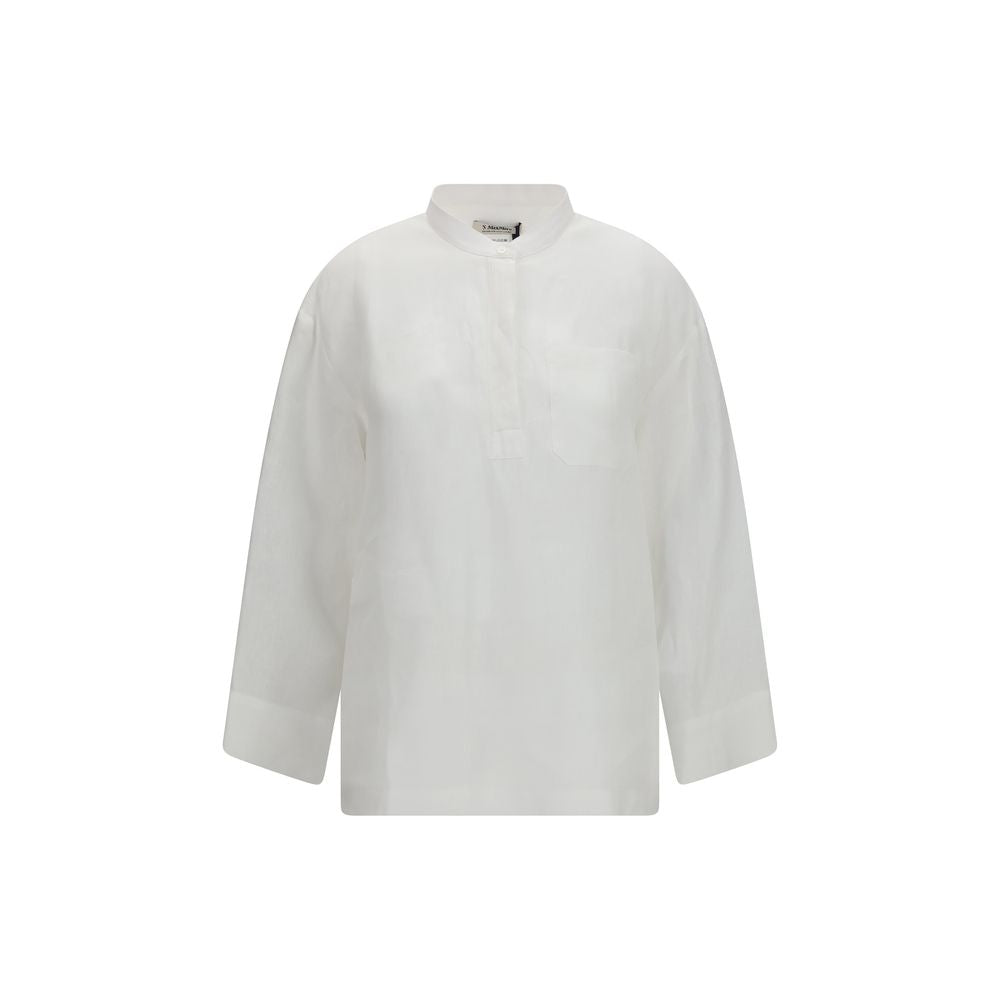 'S Max Mara 100% Linen shirt in white