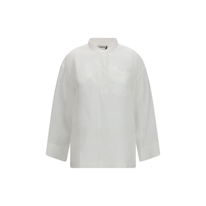 'S Max Mara 100% Linen shirt in white