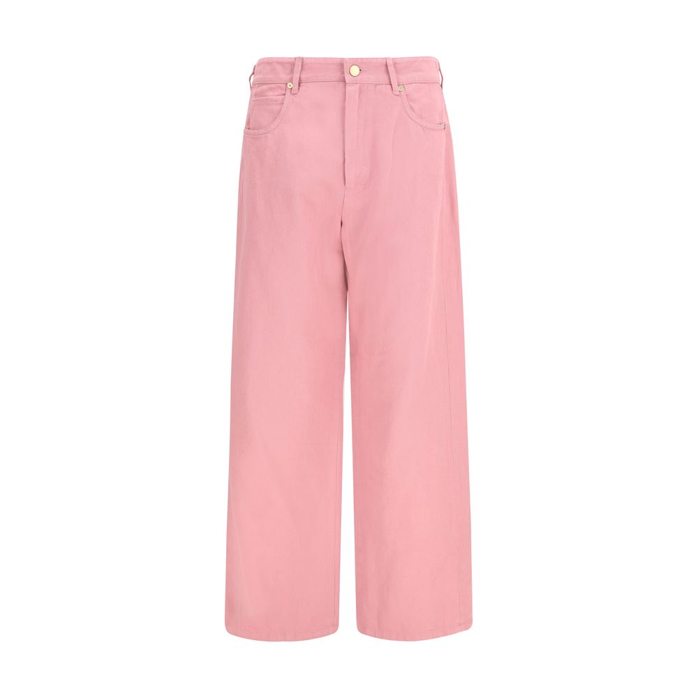 'S Max Mara 59% Cotton 41% Linen trousers in pink