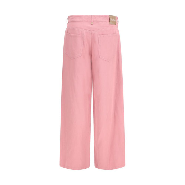 'S Max Mara 59% Cotton 41% Linen trousers in pink — view 2