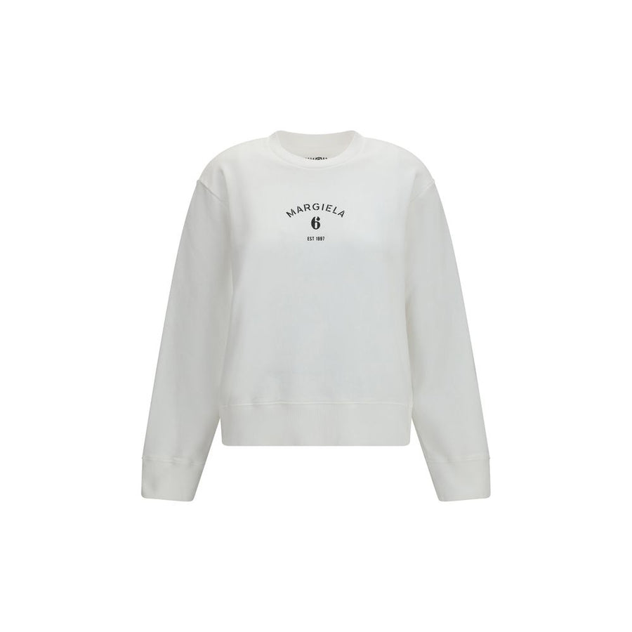 MM6 Maison Margiela 100% Cotton sweatshirt in white