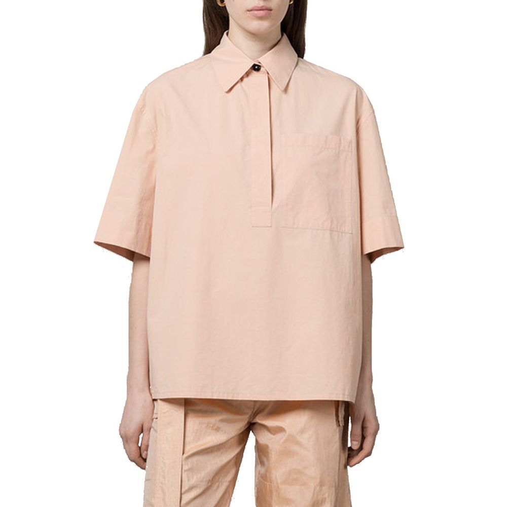 Jil Sander 100% Cotton shirt in beige — view 2
