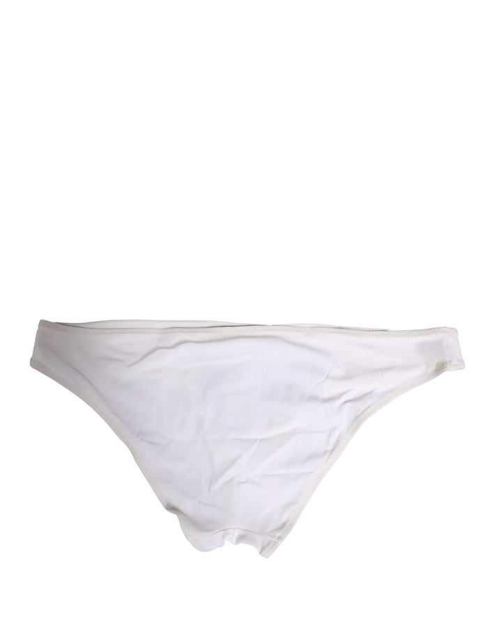 Dolce & Gabbana 25% Elastane 75% Nylon bikini bottom in white — view 2
