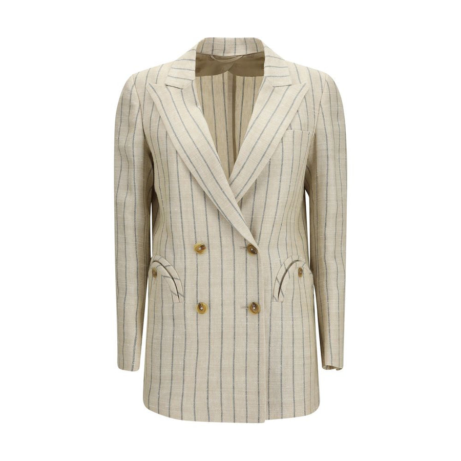 Blazé Milano 49% Linen blazer in beige