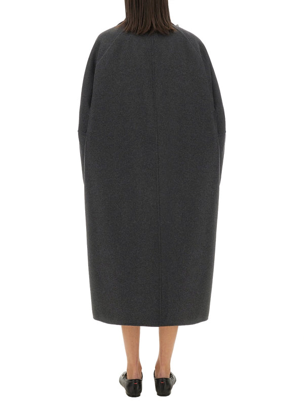 Coat Asburg 12 Grey Wool-Cashmere Virgin Wool (ovis Aries) Trench & Raincoats