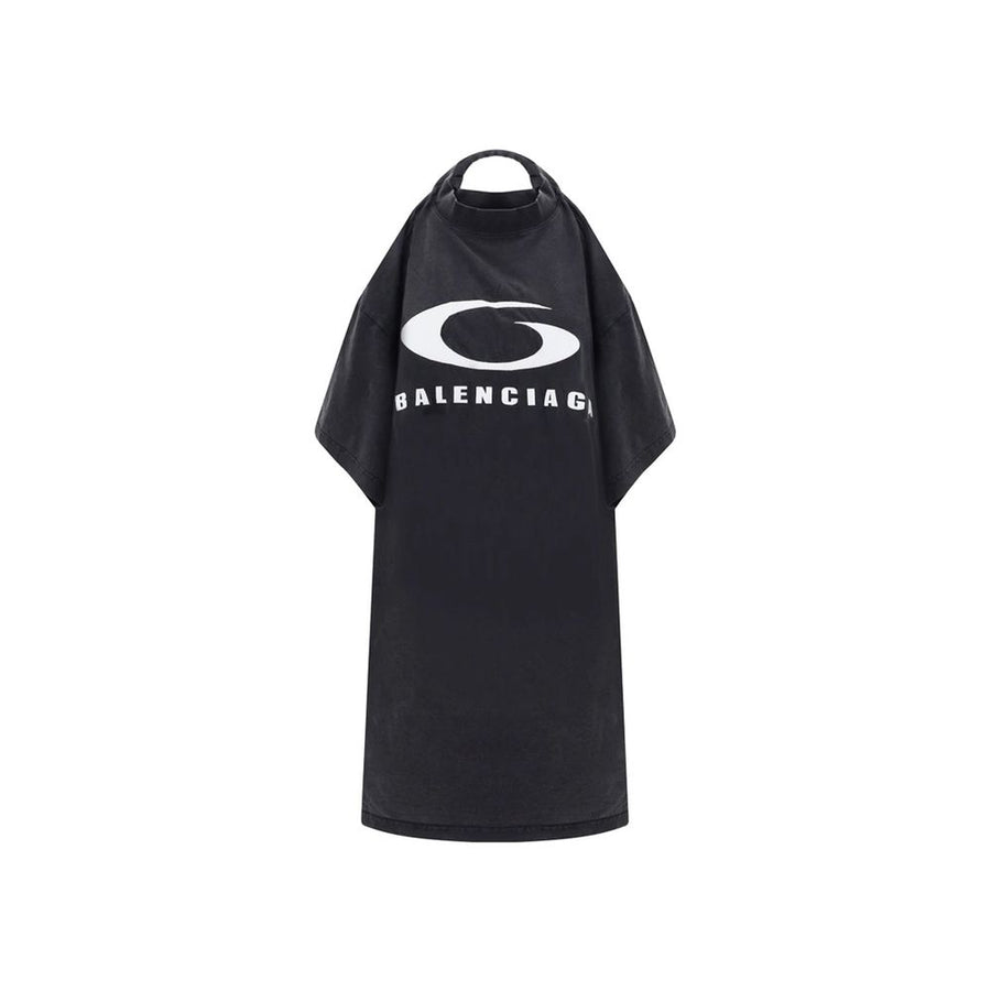 Balenciaga 100% Cotton t-shirt dress in black