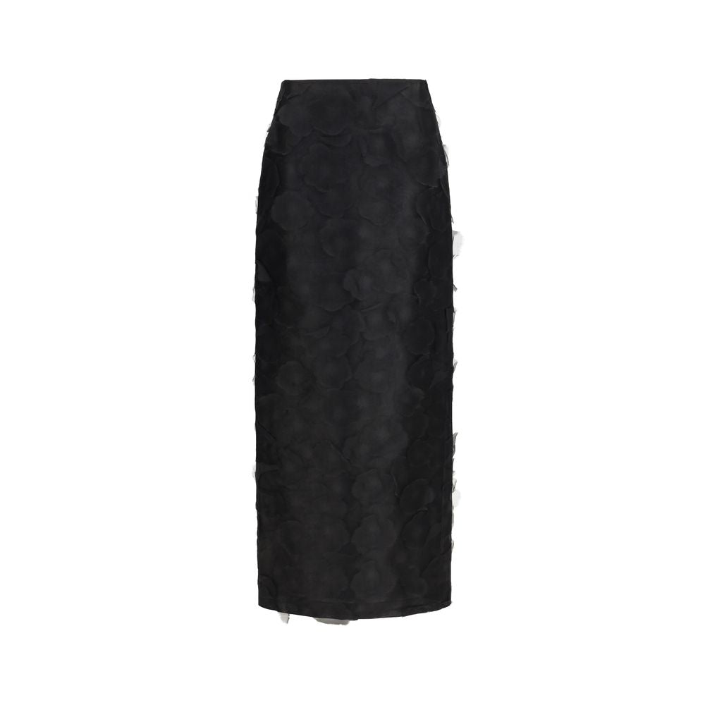 Max Mara 100% Silk skirt in black