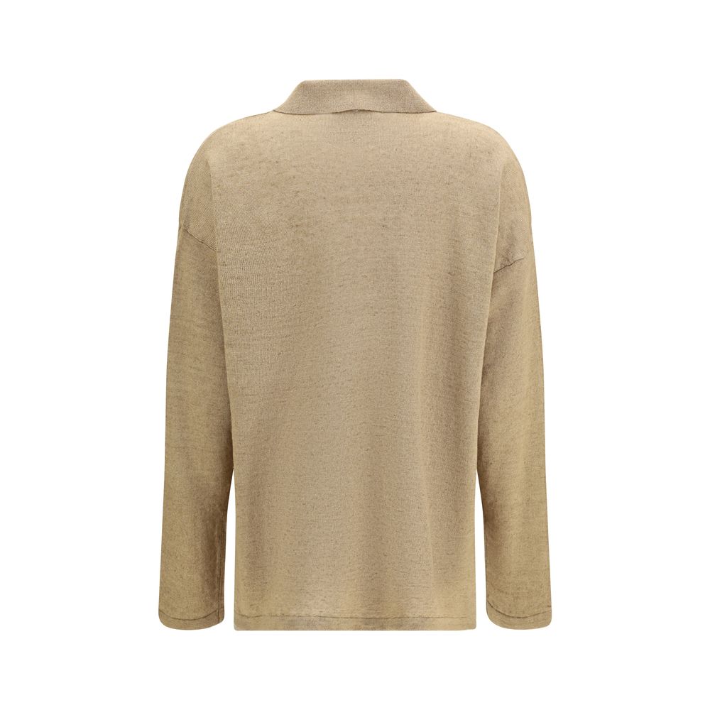 'S Max Mara 100% Linen cardigan in beige — view 2