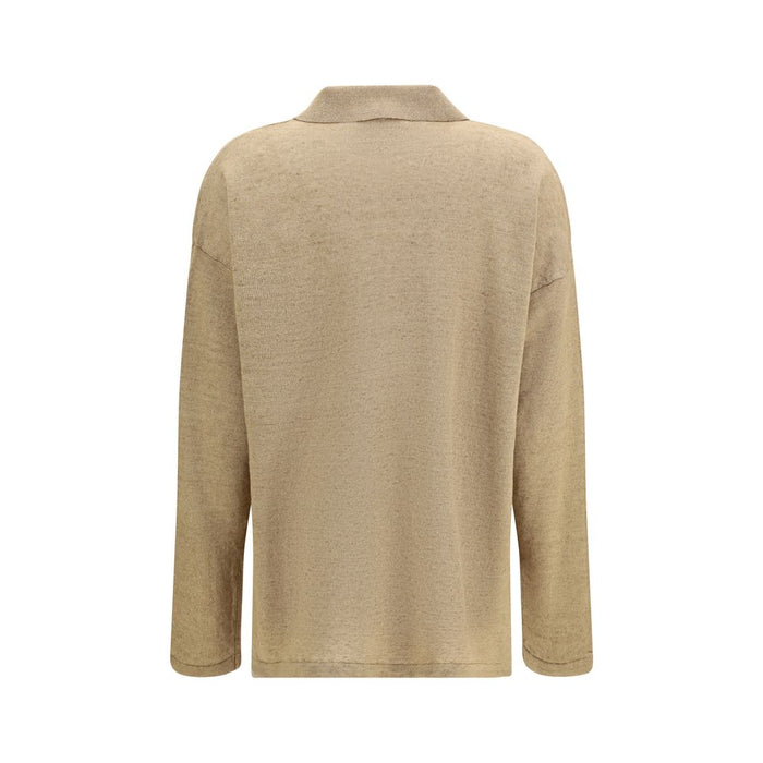'S Max Mara 100% Linen cardigan in beige — view 2