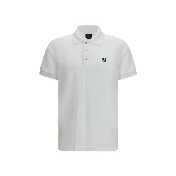 Fendi 100% Cotton polo in white