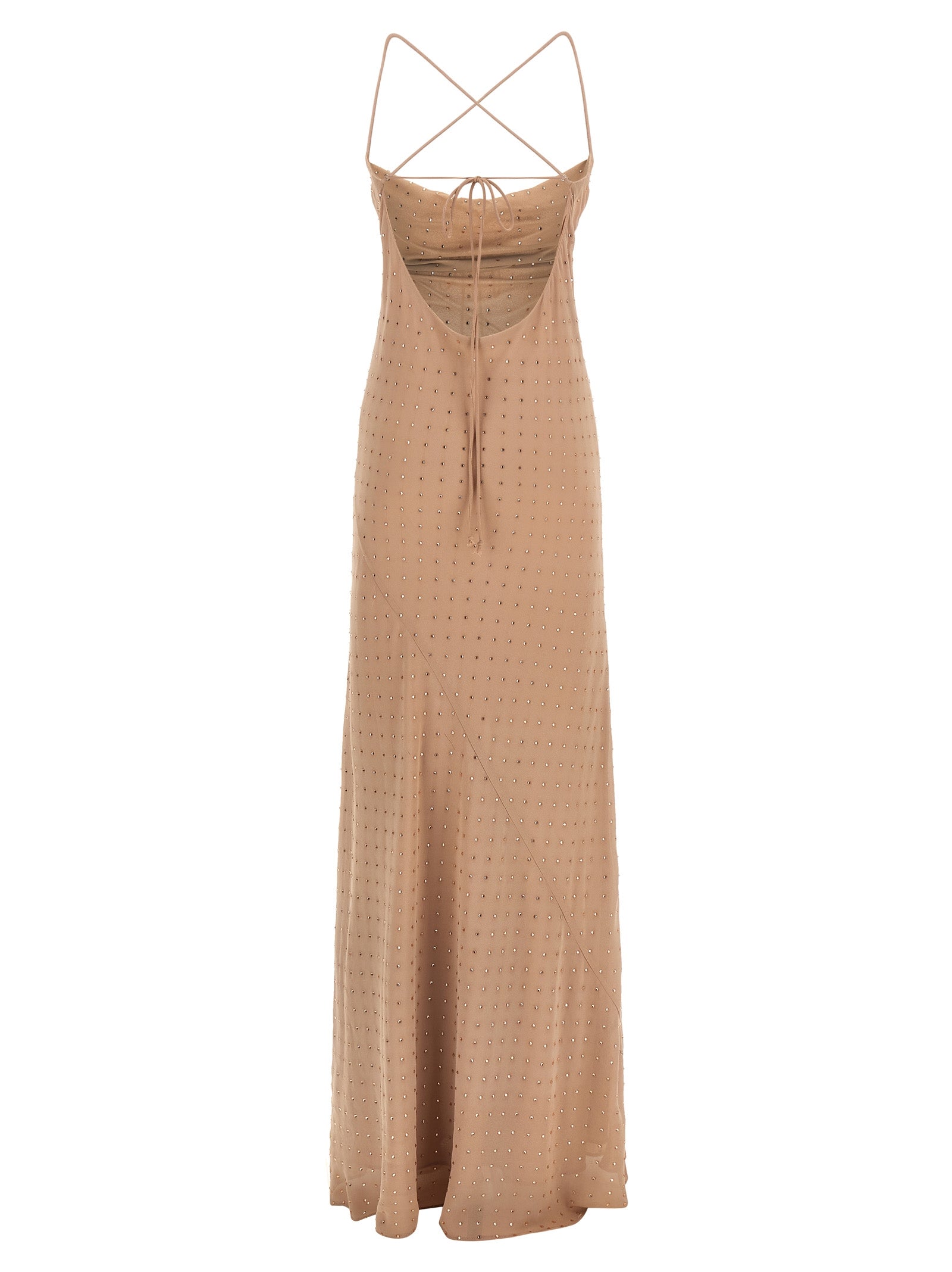 Slip dress Beige Polyester