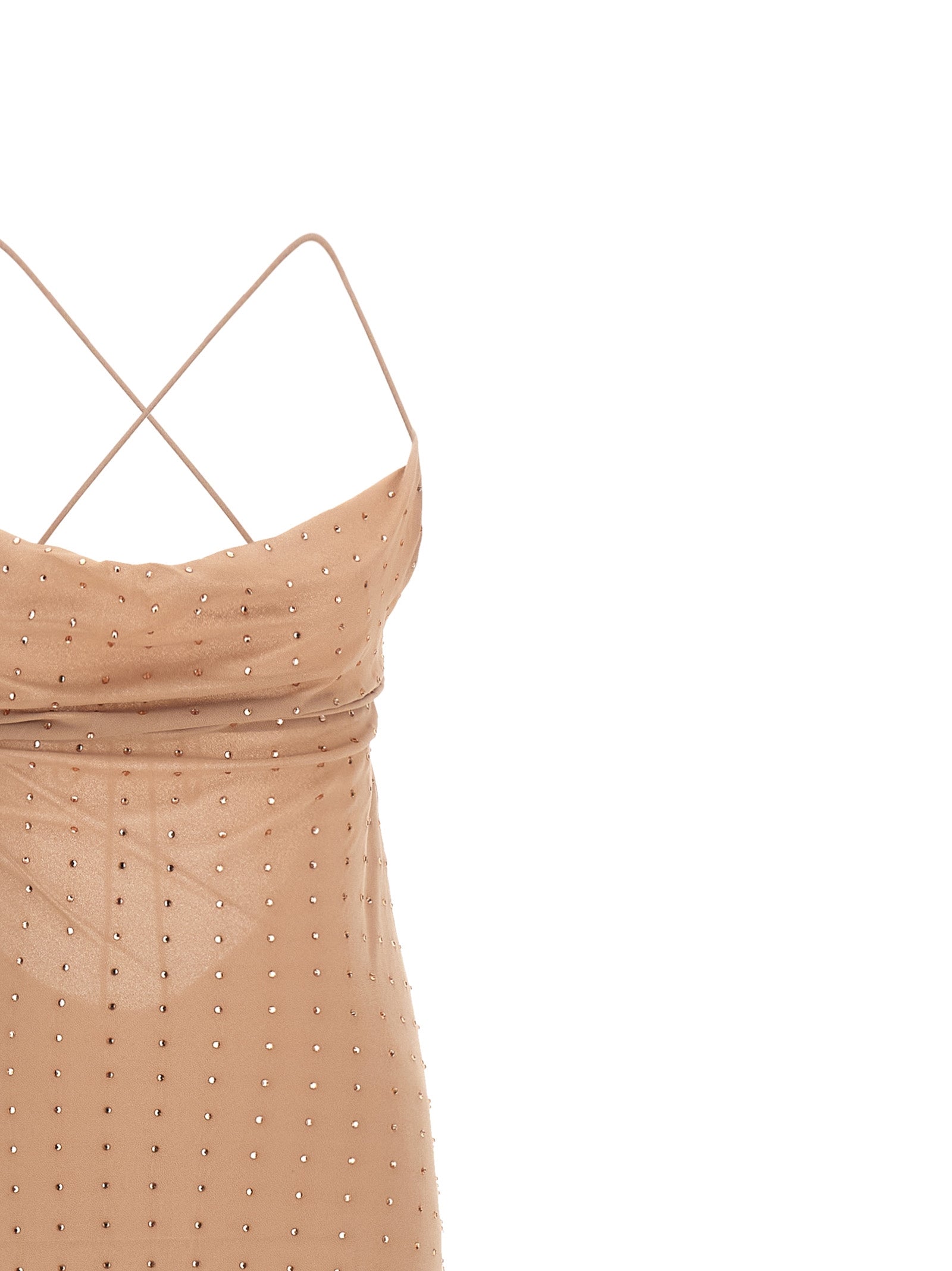 Slip dress Beige Polyester