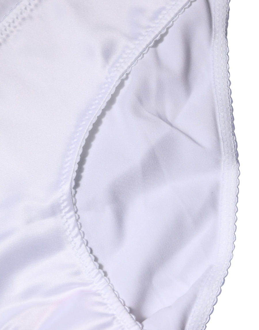 Dolce & Gabbana 94% Silk 6% Elastane brief in white