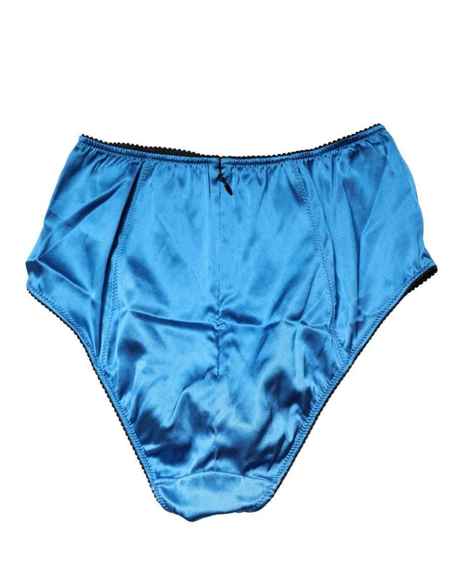Dolce & Gabbana 94% Silk 6% Elastane girdle panty in blue