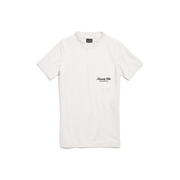 Balenciaga 94% Cotton 6% Elastane t-shirt in white