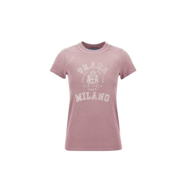 Prada 100% Cotton t-shirt in pink