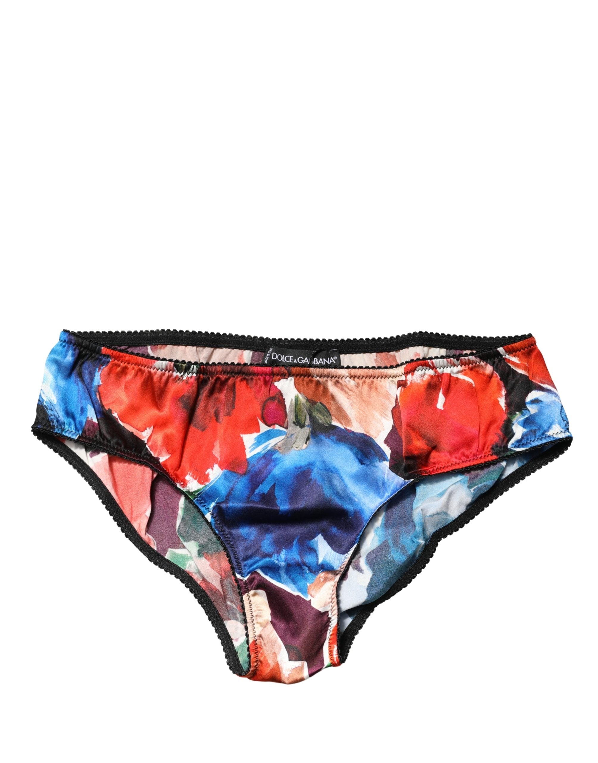 Dolce & Gabbana 94% Silk 6% Elastane brief in multicolor — view 4