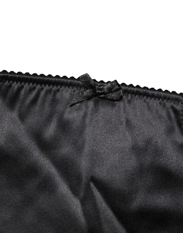 Dolce & Gabbana 94% Silk 6% Elastane; Lining: 90% Nylon 10% Elastane girdle in black