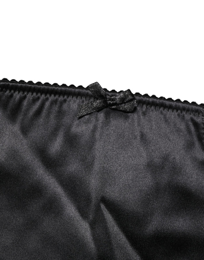 Dolce & Gabbana 94% Silk 6% Elastane; Lining: 90% Nylon 10% Elastane girdle in black