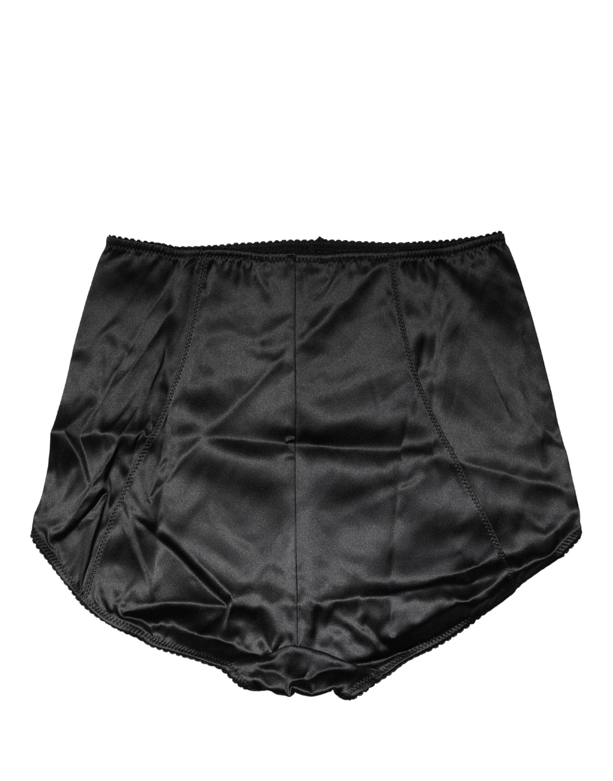 Dolce & Gabbana 94% Silk 6% Elastane; Lining: 90% Nylon 10% Elastane girdle in black — view 2