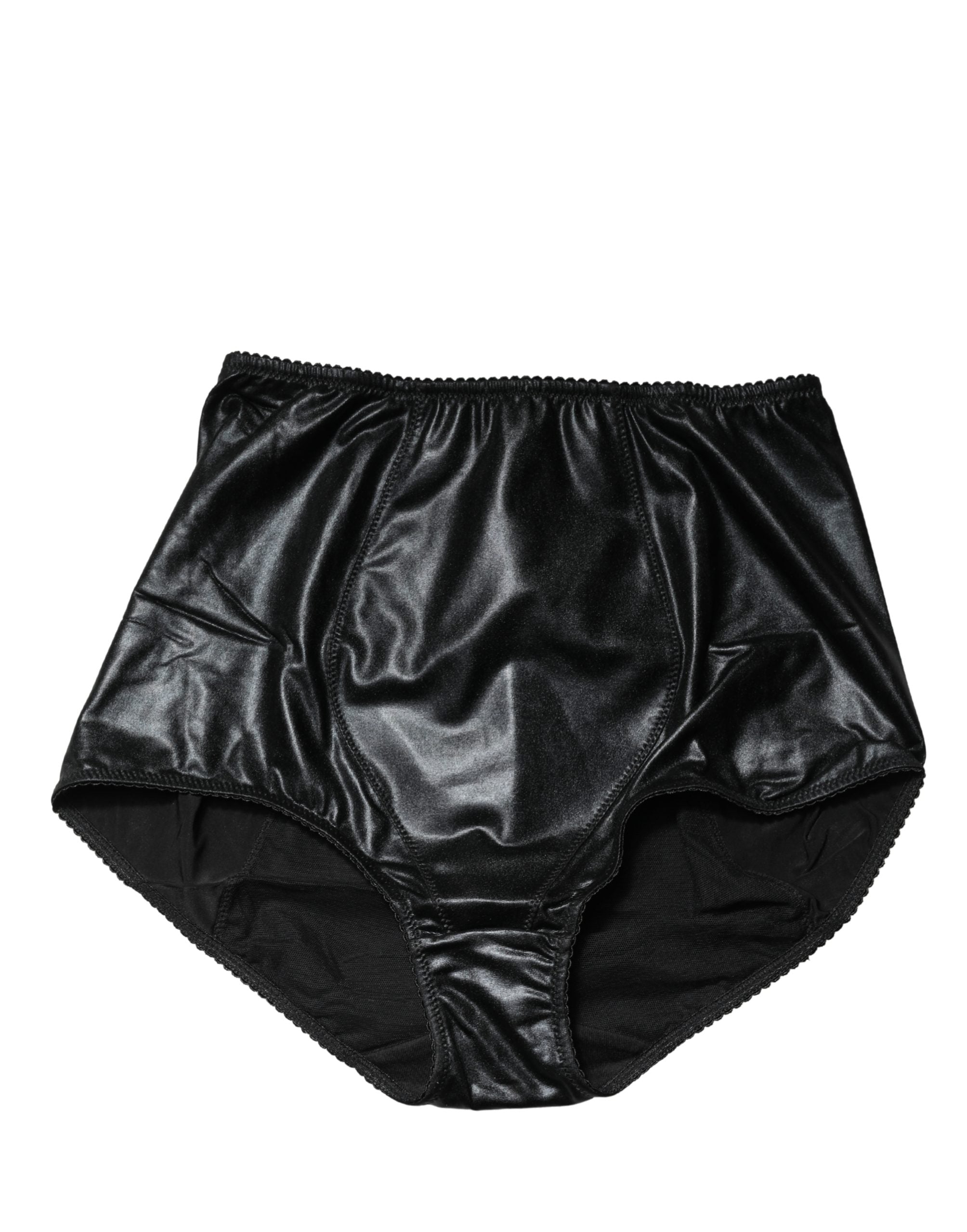 Dolce & Gabbana 94% Silk 6% Elastane bodysuit in black — view 3
