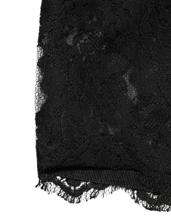Dolce & Gabbana 10% Rayon 5% Nylon 45% Viscose 40% Cotton tank top in black