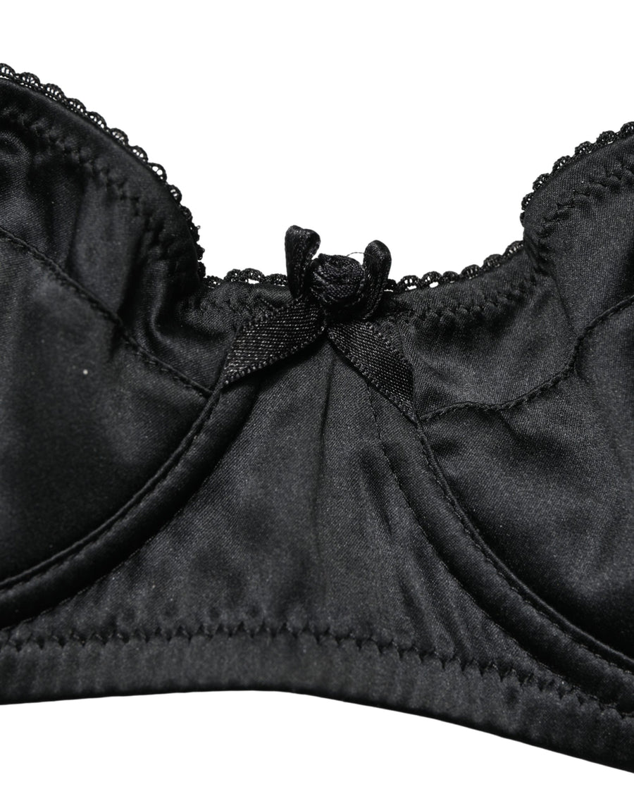 Dolce & Gabbana 6% Elastane balconette bra in black