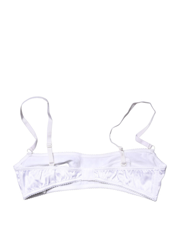 Dolce & Gabbana 94% Silk bra in white