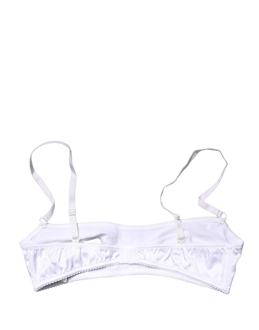 Dolce & Gabbana 94% Silk bra in white